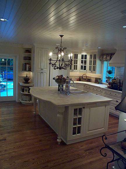 a living room with a wood floor